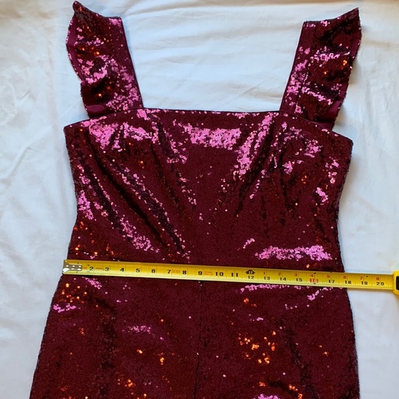 NWT Gal Meets Glam Casey sequin Jumpsuit 14 - Picture 3 of 12